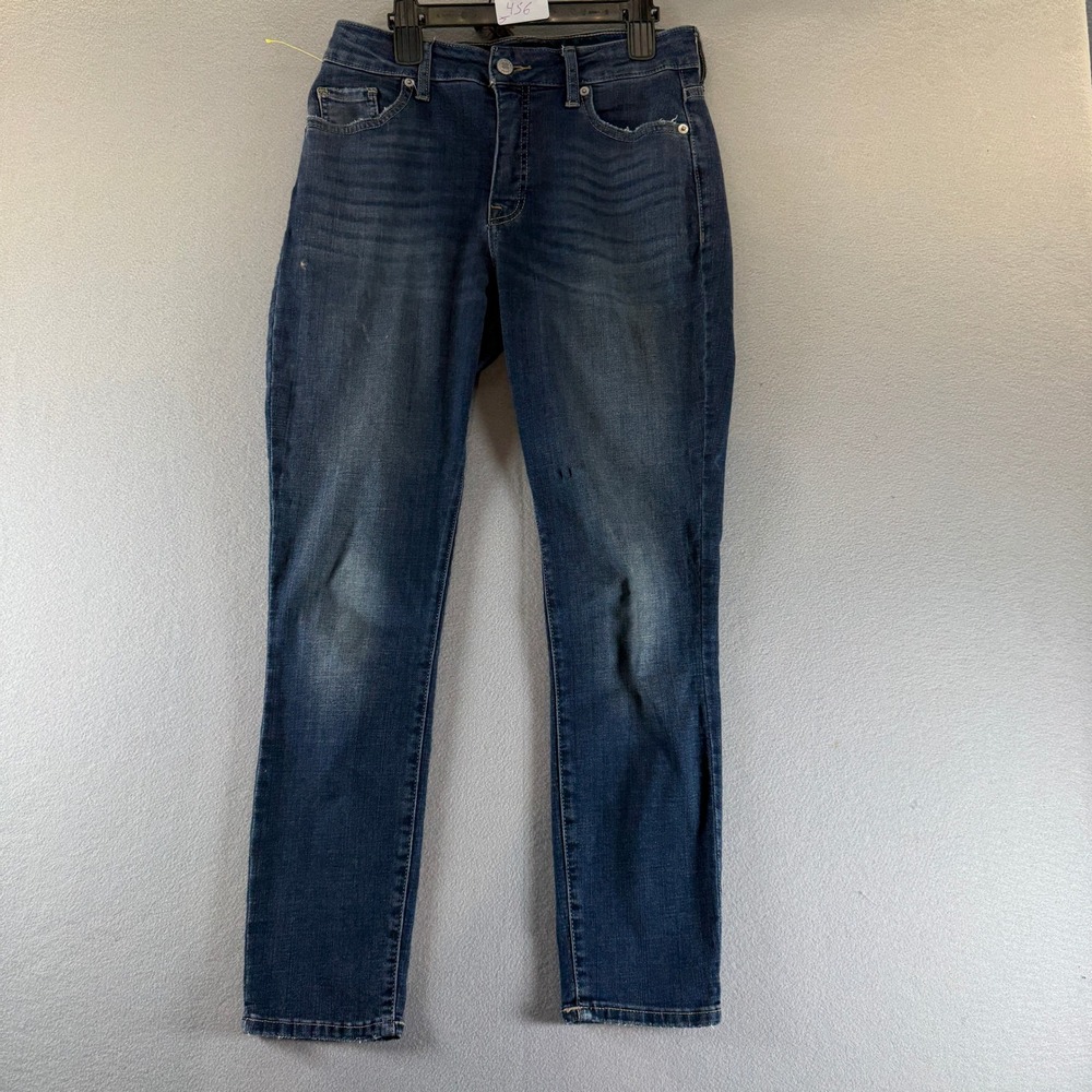 Lucky‎ Brand Mid Rise Skinny Jeans Dark Wash Denim Blue 28x26.5